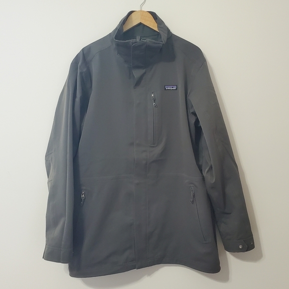 Patagonia Men's Tres 3in1 Parka Jacket Shell Taupe Large - Picture 1 of 10